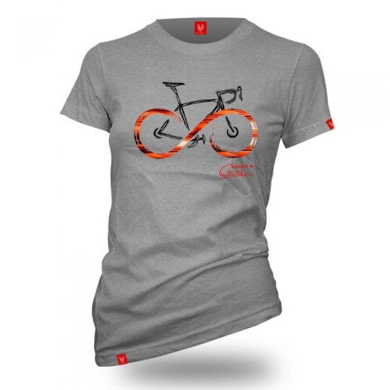 Koszulka dla rowerzysty "INFINITY GREY" Damska - 1