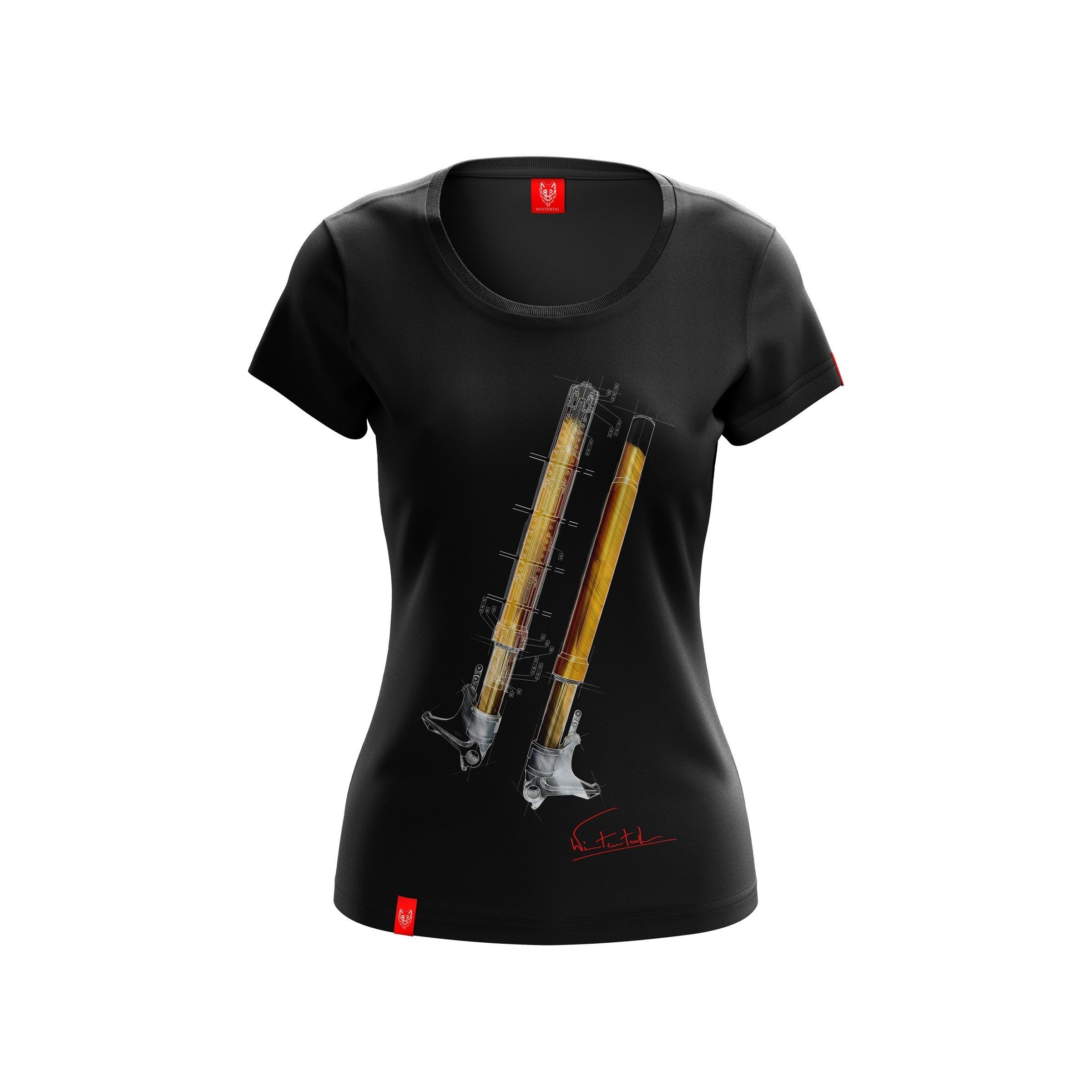 FORK | Women\u0026#39;s motorcycle t-shirt from Ohlins FGR